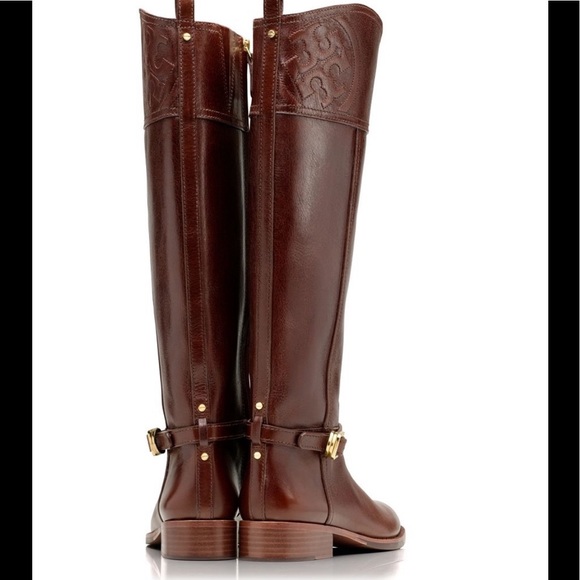 Tory Burch Shoes - Tory Burch Marlene Riding Boots “Almond”
